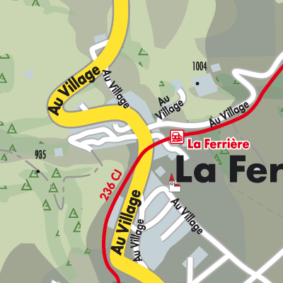 Stadtplan La Ferrière