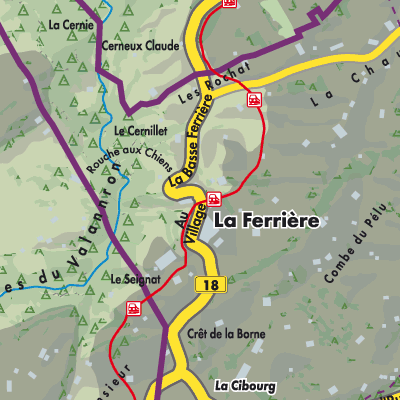 Übersichtsplan La Ferrière