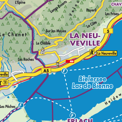Übersichtsplan La Neuveville