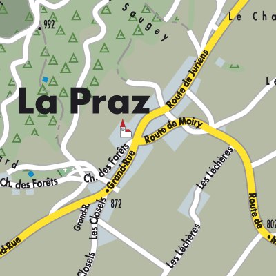 Stadtplan La Praz