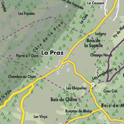 Übersichtsplan La Praz