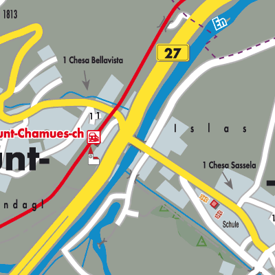 Stadtplan La Punt Chamues-ch