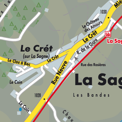 Stadtplan La Sagne