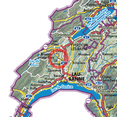 Landkarte La Sarraz