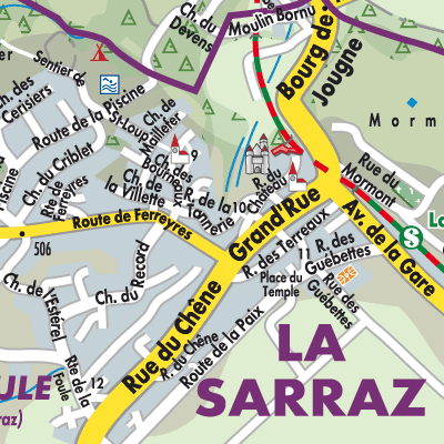 Stadtplan La Sarraz