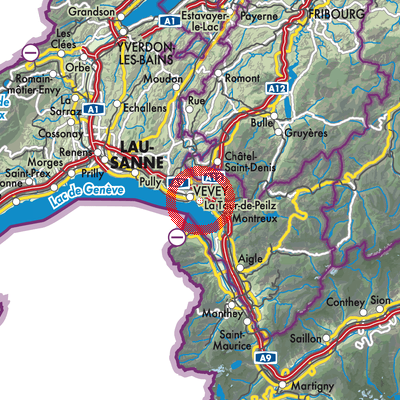 Landkarte La Tour-de-Peilz