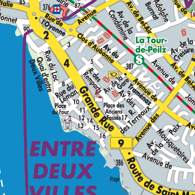 Stadtplan La Tour-de-Peilz