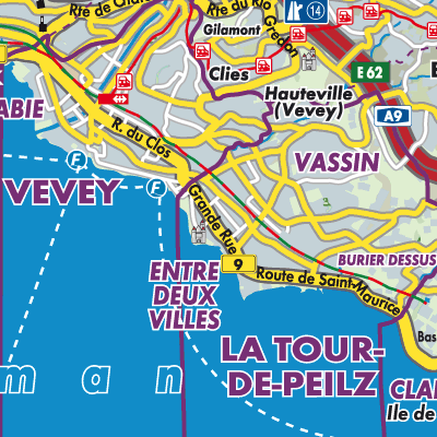 Übersichtsplan La Tour-de-Peilz
