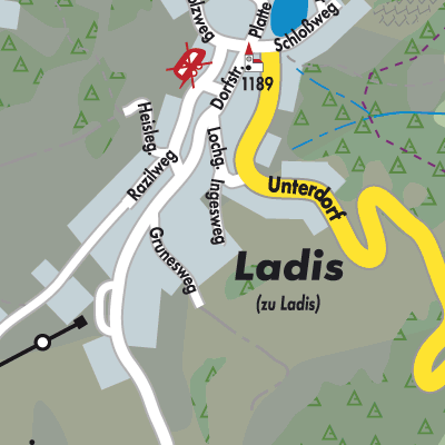 Stadtplan Ladis