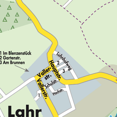 Stadtplan Lahr