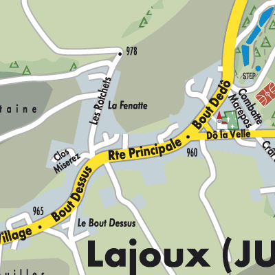 Stadtplan Lajoux (JU)