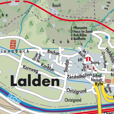 Stadtplan Lalden