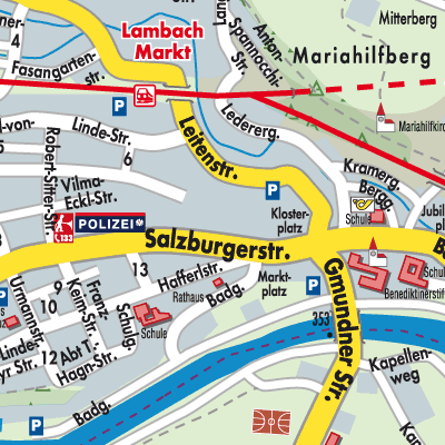 Stadtplan Lambach
