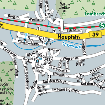 Stadtplan Lambrecht