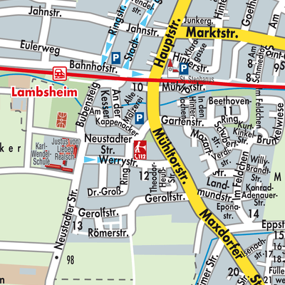 Stadtplan Lambsheim-Heßheim