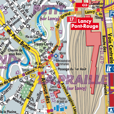 Stadtplan Lancy