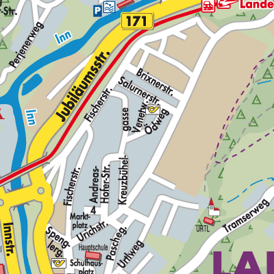 Stadtplan Landeck