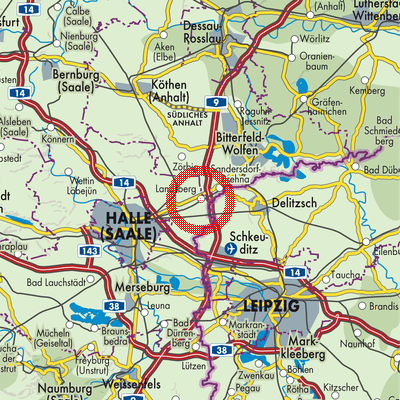 Landkarte Landsberg