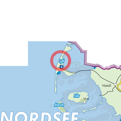 Landkarte Landschaft Sylt