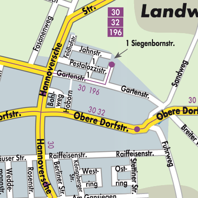 Stadtplan Landwehrhagen