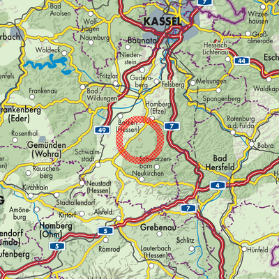 Landkarte Siebertshausen/Lanertshausen