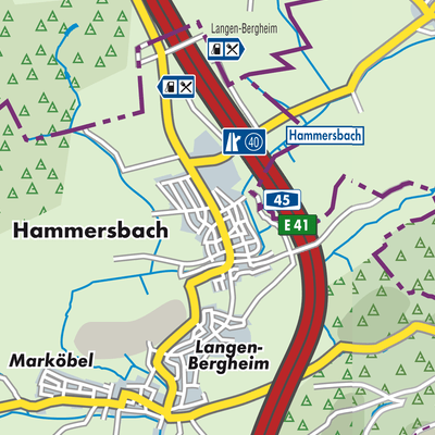 Übersichtsplan Langen-Bergheim