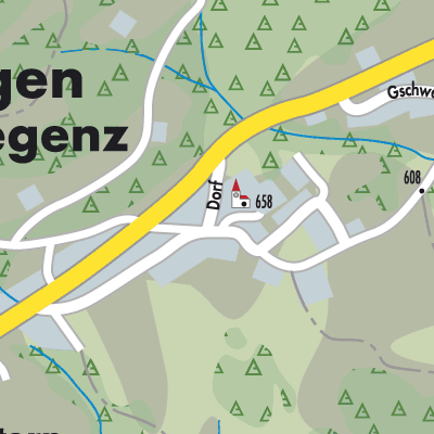 Stadtplan Langen bei Bregenz