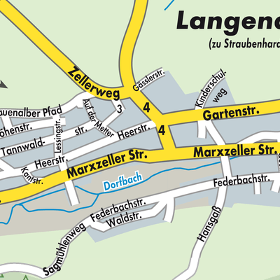 Stadtplan Langenalb