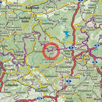 Landkarte Langenbacher Forst
