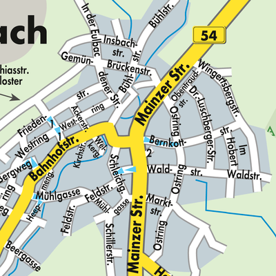 Stadtplan Langendernbach