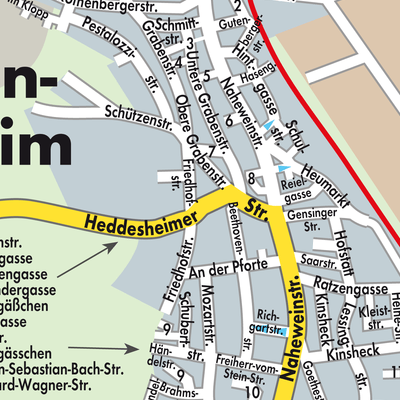 Stadtplan Langenlonsheim-Stromberg