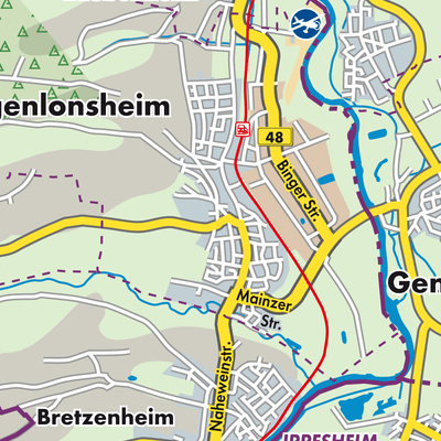 Übersichtsplan Langenlonsheim-Stromberg
