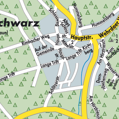 Stadtplan Langenschwarz