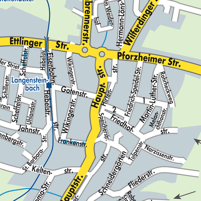 Stadtplan Langensteinbach