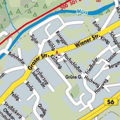 Stadtplan Langenwang