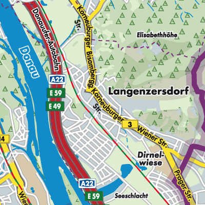 Übersichtsplan Langenzersdorf