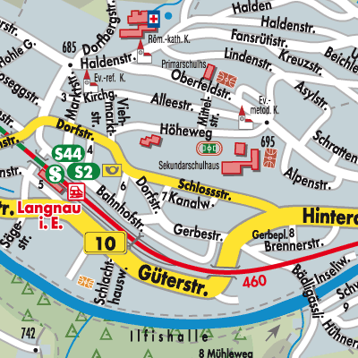 Stadtplan Langnau im Emmental