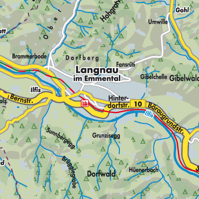 Übersichtsplan Langnau im Emmental