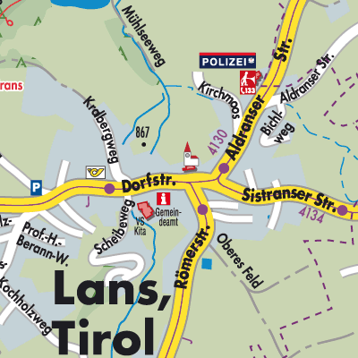 Stadtplan Lans