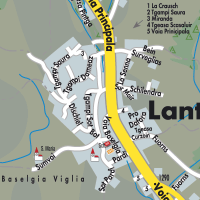 Stadtplan Lantsch/Lenz
