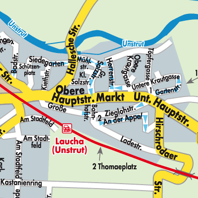 Stadtplan Laucha an der Unstrut