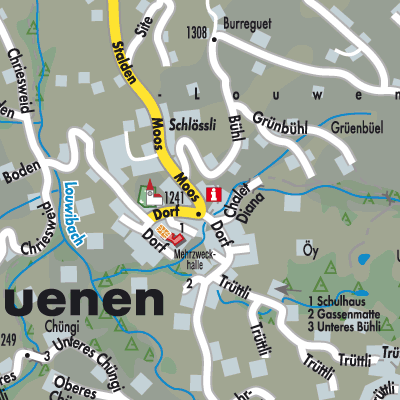 Stadtplan Lauenen