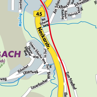 Stadtplan Lauerbach