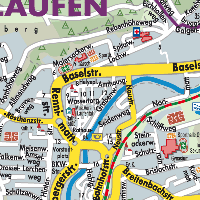 Stadtplan Laufen