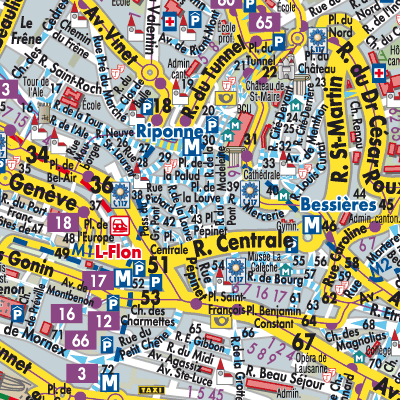 Stadtplan Lausanne