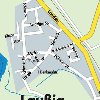 Stadtplan Laußig