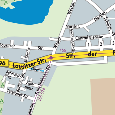 Stadtplan Lauta