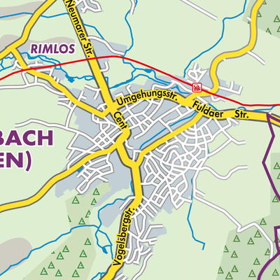 Übersichtsplan Lauterbach (Hessen)