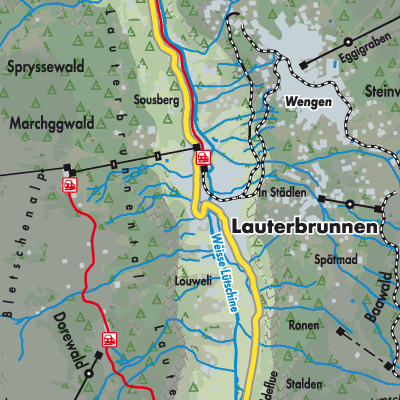 Übersichtsplan Lauterbrunnen