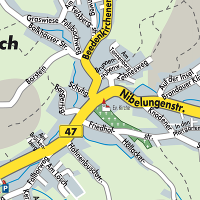 Stadtplan Lautertal